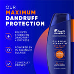 Head & Shoulders Anti-Dandruff Shampoo With 1% Selenium Sulfide, Clinical Strength Dry Scalp Rescue Shampoo Twin Pack, Seborrheic Dermatitis Relief, Dry Scalp 13.5 Fl Oz Each