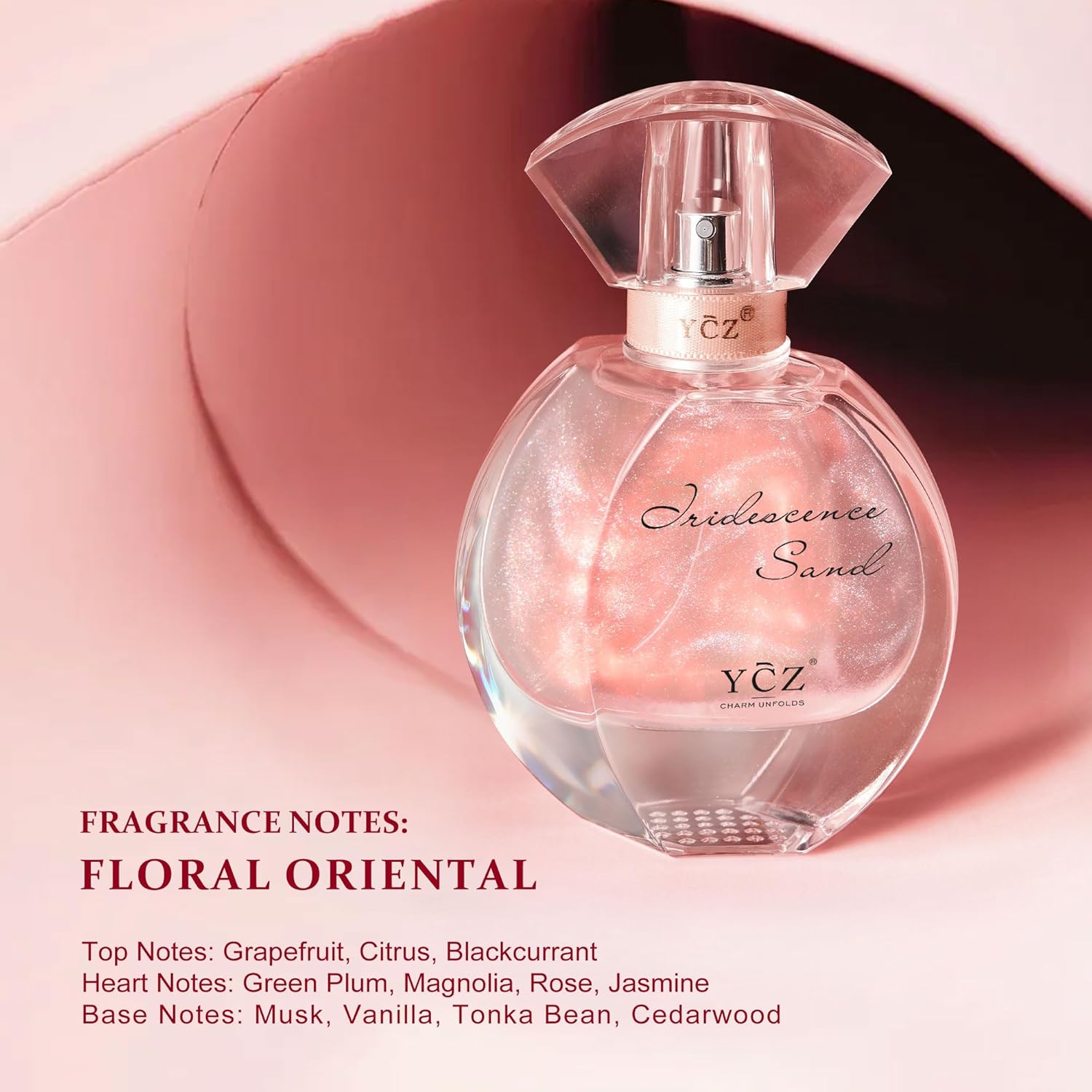 Ycz Quicksand Perfume Luxury Women's Perfume Gift Set, 2.19oz (65ml) Eau De Parfum – Long-Lasting Oriental Fragrance with Grapefruit, Citrus & Blackcurrant, Elegant Bottle Design, is Women Unique Gift