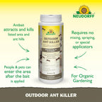 Neudorff Outdoor Ant Killer, Ant Bait Granules 1 Lbs Treats Up To 2,000 Sq. Ft. & Lasts Up To 4 Weeks, Home Perimeter Treatment For Organic Gardening, Insect Bait Attracts And Kills (1 Lb. (Ants))