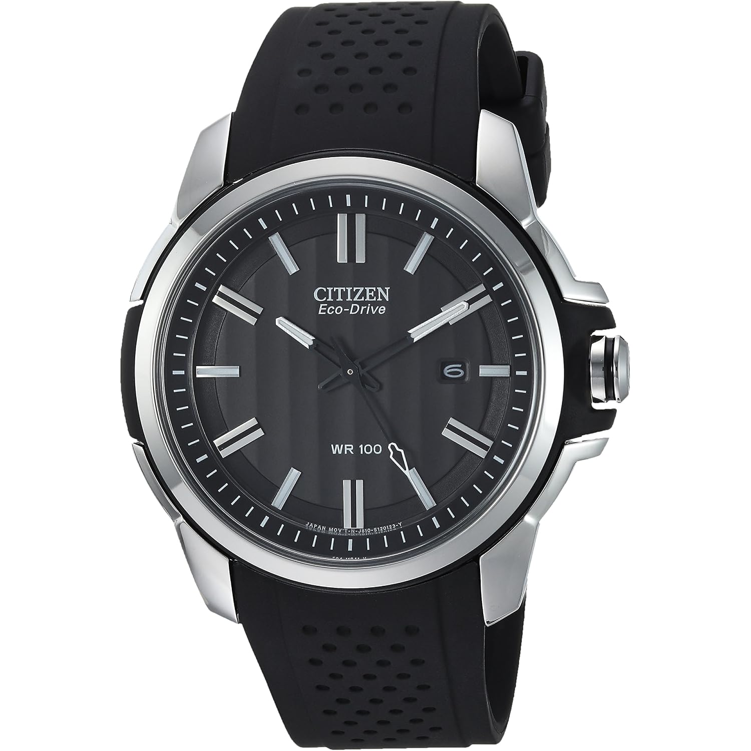 Citizen Eco-Drive Weekender Mens Watch, Stainless Steel With Polyurethane Strap