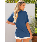 Anrabess Womens Tops Oversized T Shirts | Short Sleeve Crew Neck, Summer Basic Tee Shirt, Casual Loose Fit, Trendy Fashion Clothes, Going Out Outfits, Work & Travel