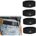 Werforu Men 2 Loop No Buckle Elastic Belt For Women Men Side Belts, Fit 1.5 Inch Belt Loop