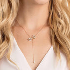 Swarovski Lifelong Bow Necklace and Bracelet Jewelry Collection, Clear Crystals, Rhodium Finish