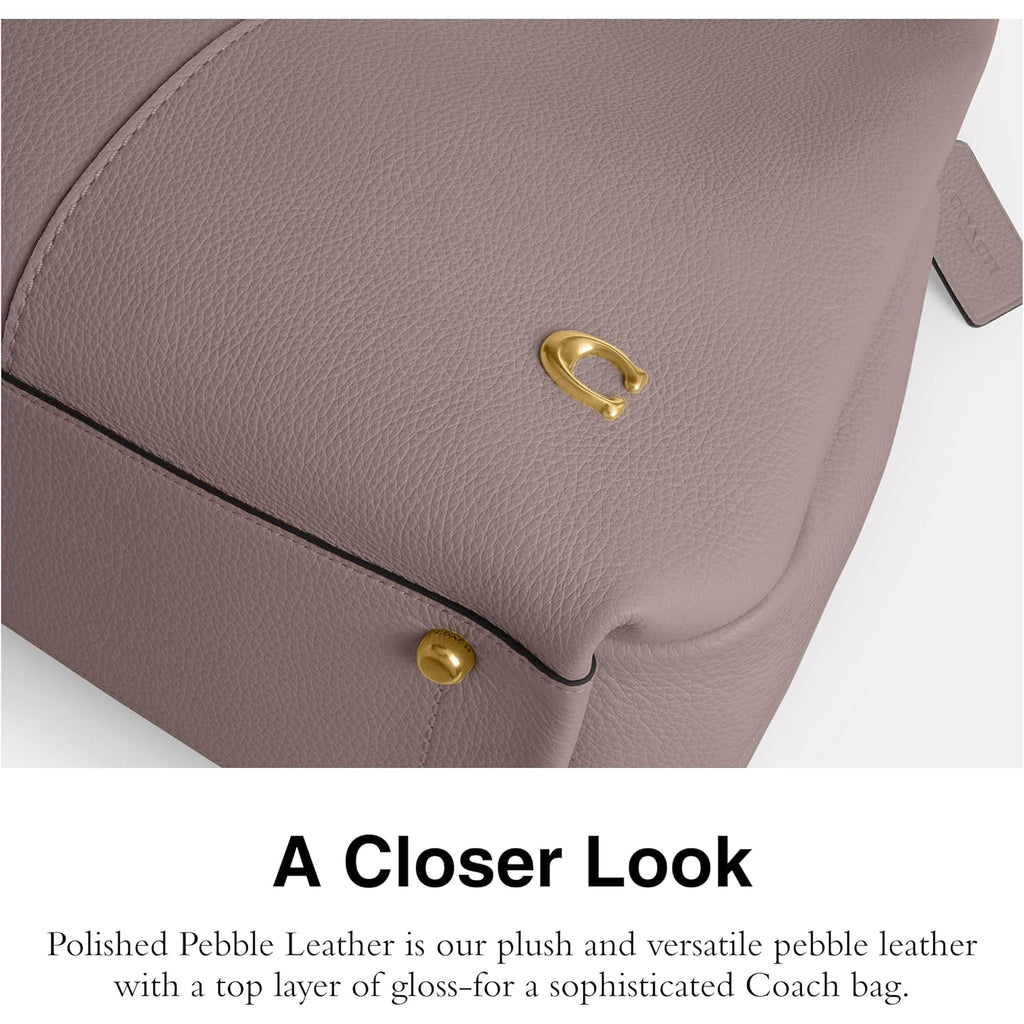 Coach Polished Pebble Leather Lana Shoulder Bag