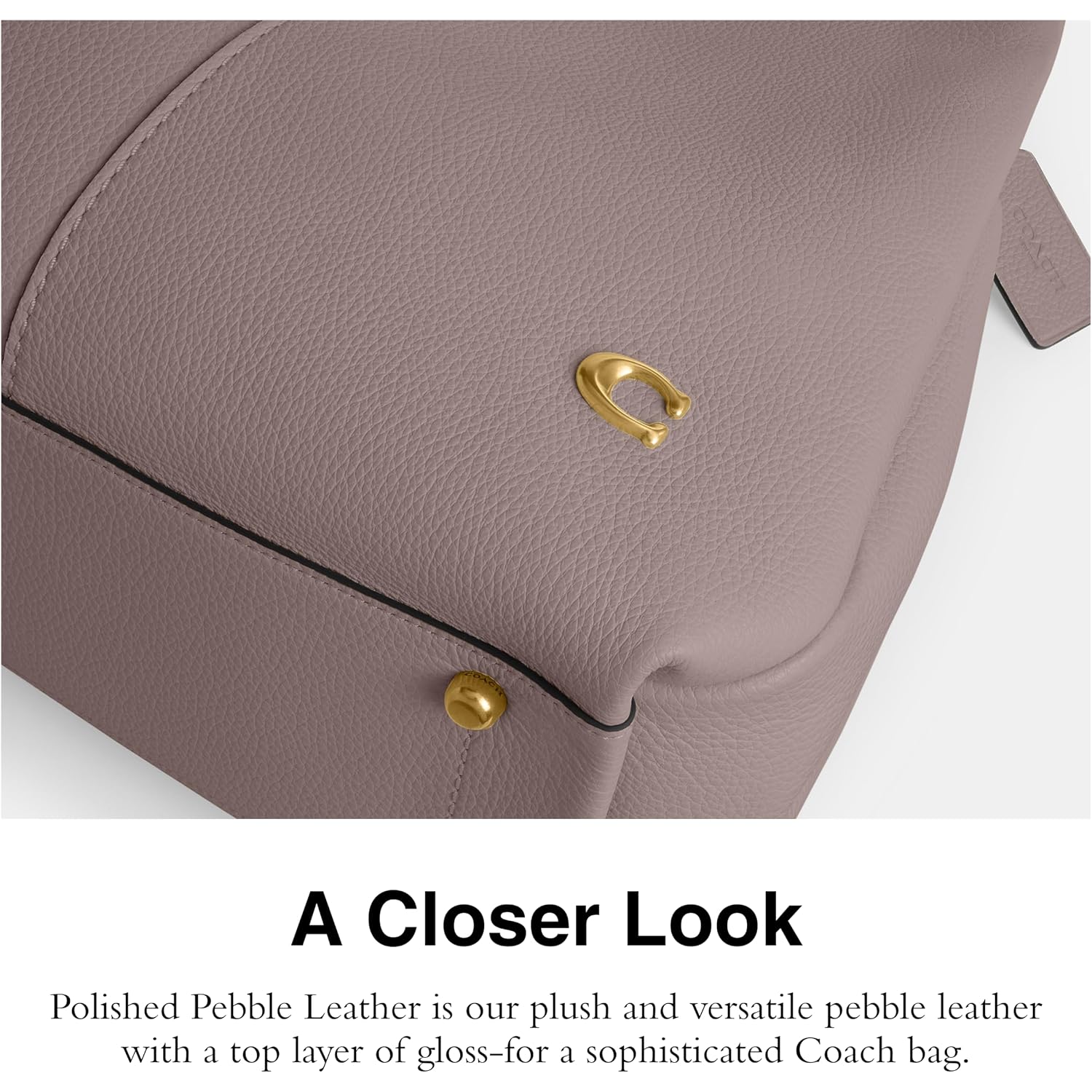 Coach Polished Pebble Leather Lana Shoulder Bag