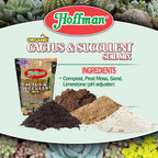 Hoffman 10404 Organic Cactus And Succulent Soil Mix, 4 Quarts, Brown/A