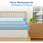 Egohome 3 Inch Queen Memory Foam Mattress Topper- Cooling Gel Infused