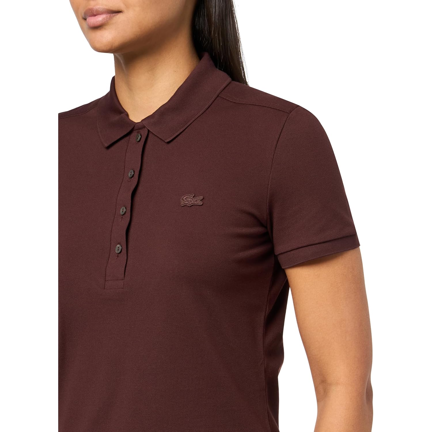 Women's L.12.d Slim Fit Stretch Mini Piqué Polo Shirt