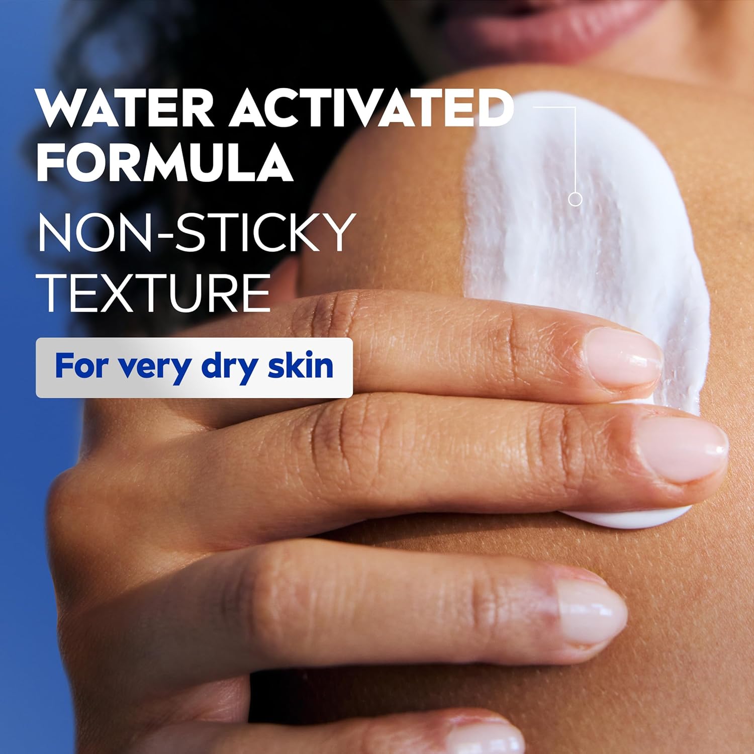 NIVEA Nourishing In Shower Lotion, Water Activated In Shower Moisturizer for Dry to Very Dry Skin, 13.5 FL OZ Bottle