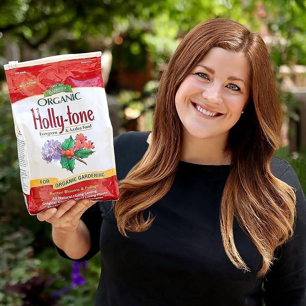 Espoma Organic Holly-Tone 4-3-4 Natural & Organic Evergreen & Azalea Plant Food; 4 Lb. Bag; The Original & Best Fertilizer For All Acid Loving Plants Including Rhododendrons & Hydrangeas. Pack Of 2