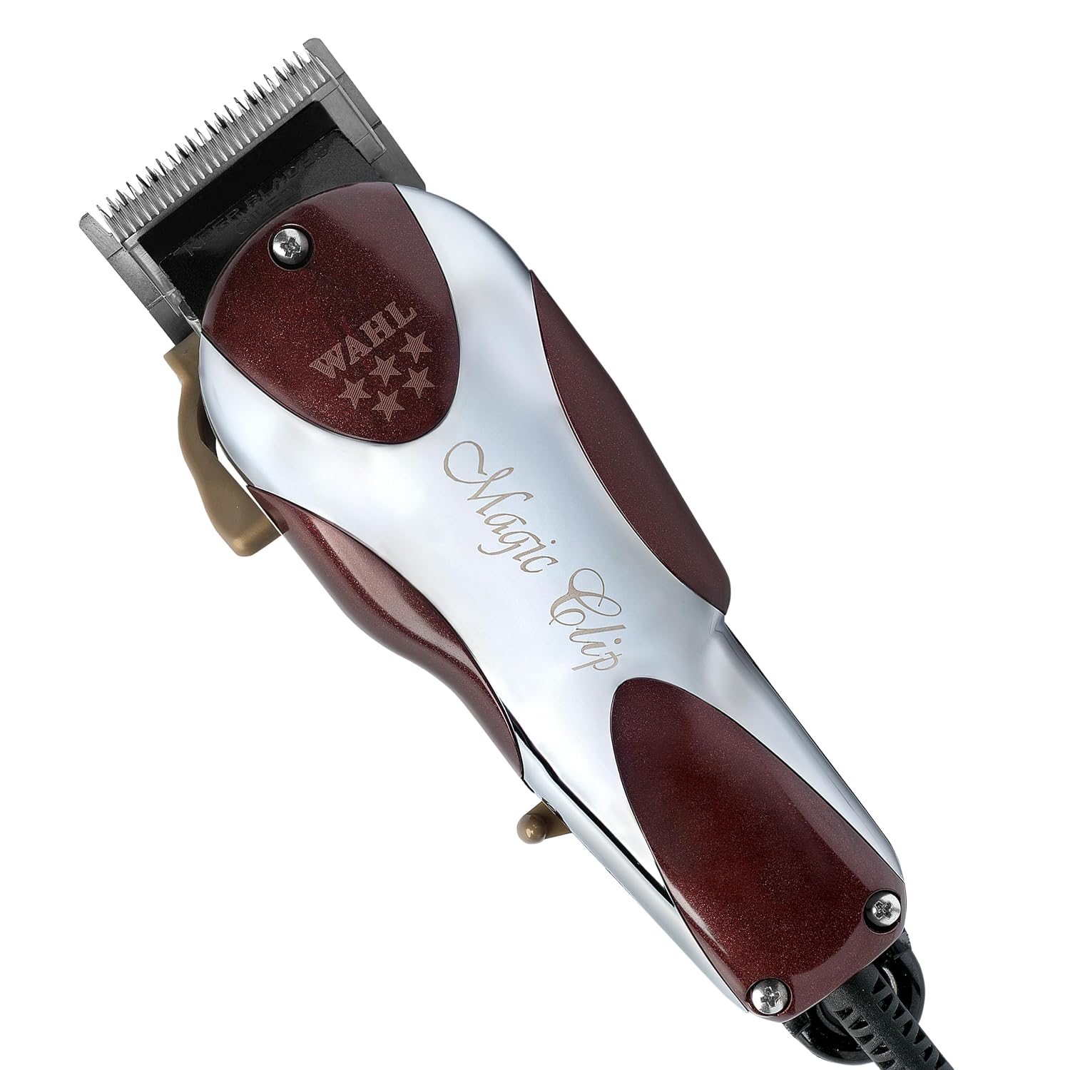 Wahl Professional 5 Star Series Magic Clip Precision Fade Clipper With Zero Overlap Adjustable Blades, Corded Operation, V9000 Motor, Chrome