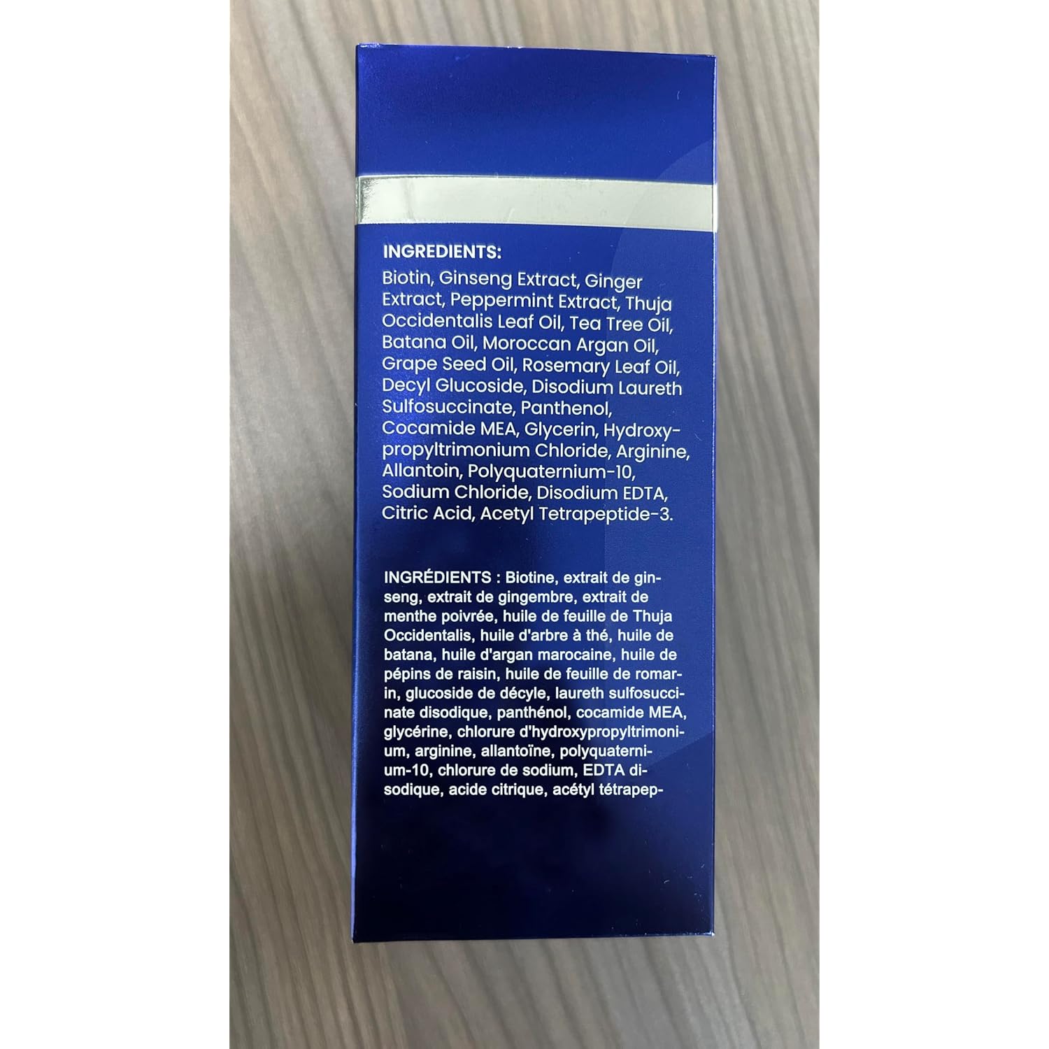 Uttse Biotin Hair Growth Shampoo For Men: Natural Thickening Shampoo With Tea Tree Oil Ginseng Mint For Hair Loss And Thinning Hair - 10.1 Fl.Oz, Dark Blue