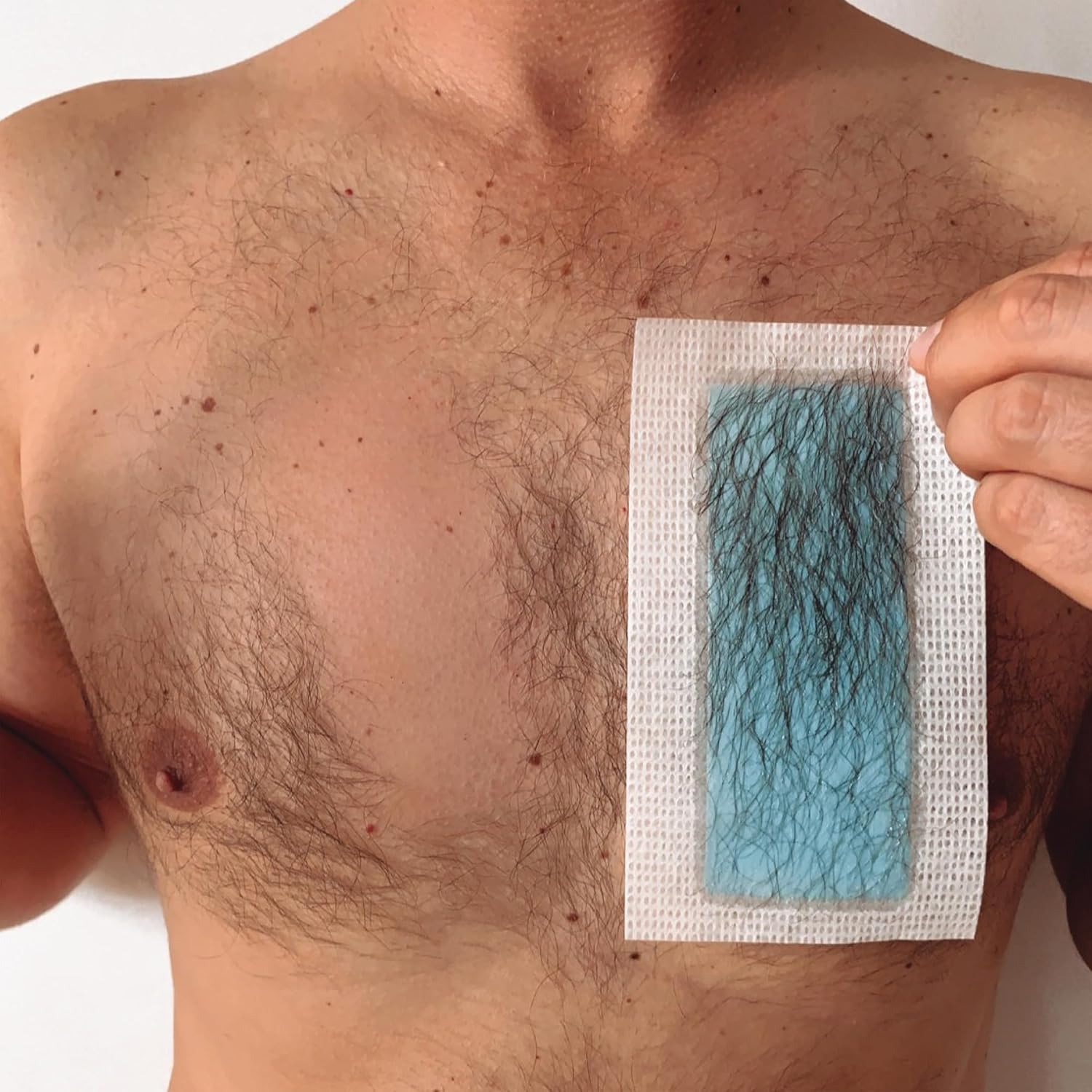 Nad's For Men Body Wax Strips - Wax Hair Removal For Men - At Home Waxing Kit With Waxing Strips + 2 Calming Oil Wipes, 20 Count (Pack of 1)