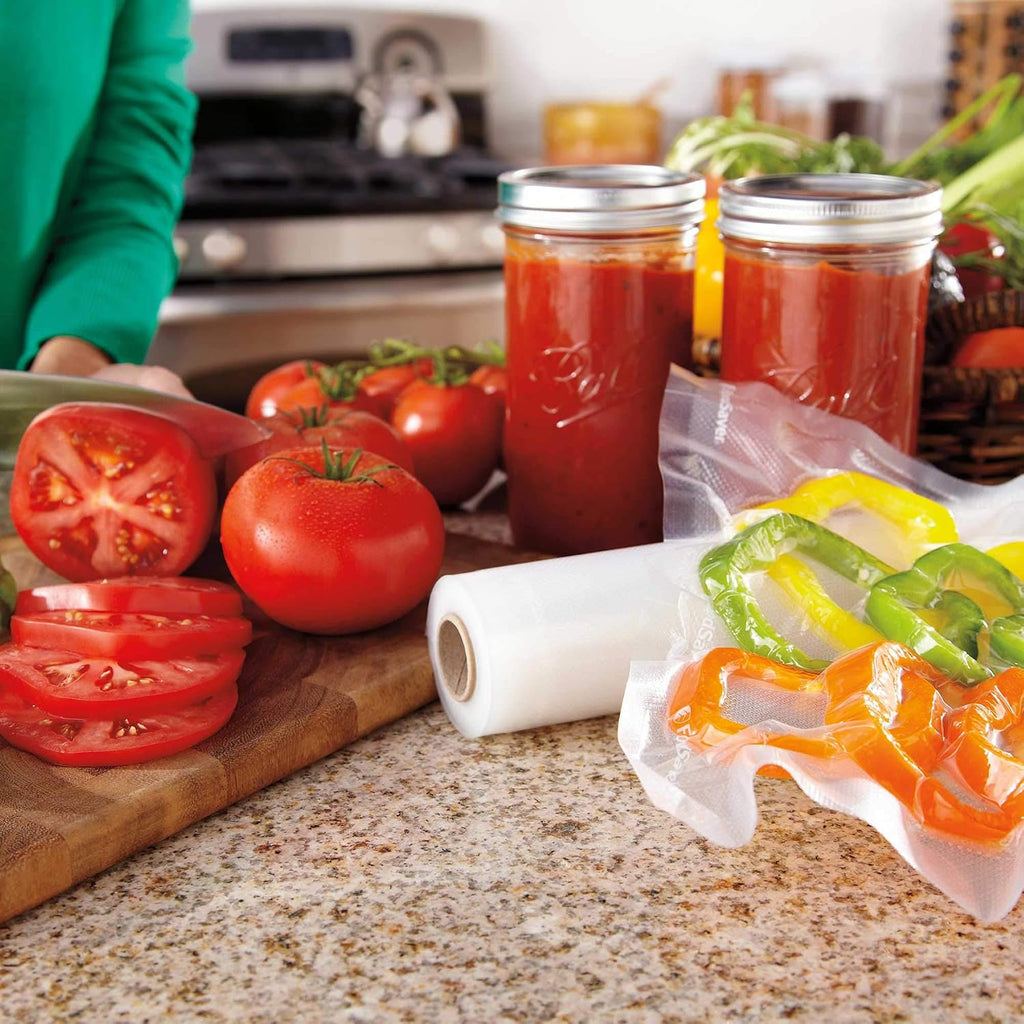 Foodsaver Custom Length Vacuum Sealer Bags Multipack, 5 Count Rolls For Airtight Food Storage And Sous Vide - Compatible With Foodsaver, 8 (2 Pack) And 11 (3 Pack)