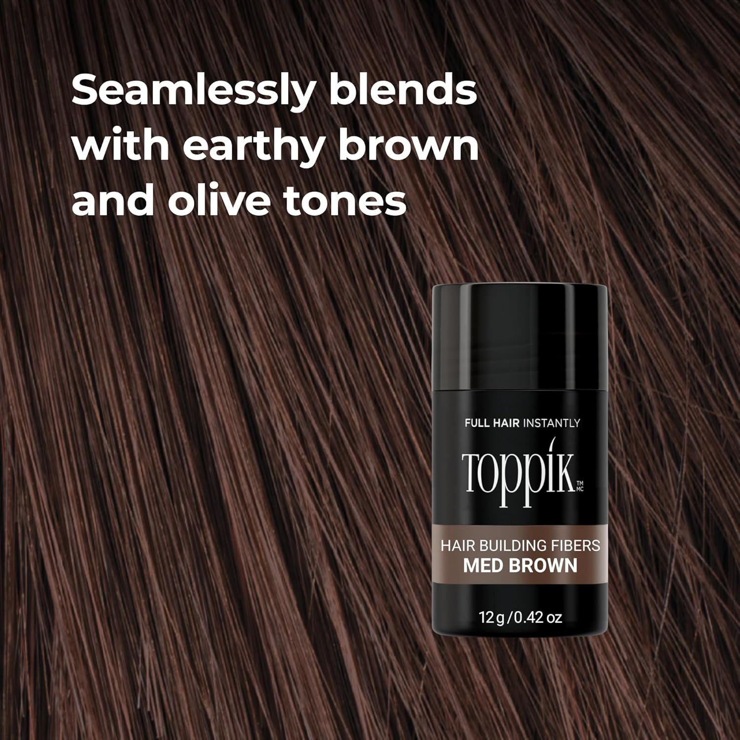 Toppik Hair Building Fibers, Fill In Fine or Thinning Hair Instantly Thicker, Fuller Looking Hair 9 Shades,4 size options