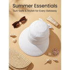 2-in-1 Women’s Sun Visor Sun Hat Zipper Off Ponytail Friendly, Lightweight Quick Dry, Summer UV Protection