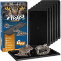 Mouse Traps, 6 Pack Large Glue Traps Mouse Traps Indoor For Home, Pre-Baited Non-Toxic Bulk Glue Boards For Mice, Snakes, Rat, Lizard, Cockroach & Spiders, Pet Safe, Easy To Use