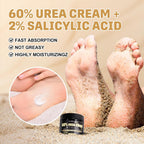 60% Urea Cream with 2% Salicylic Acid, Urea Cream 60 Percent for Feet & Hands- Maximum Strength Moisturizer for Rough, Dry, Thick & Cracked Skin, Callus Remover, Deep Hydration, 150g