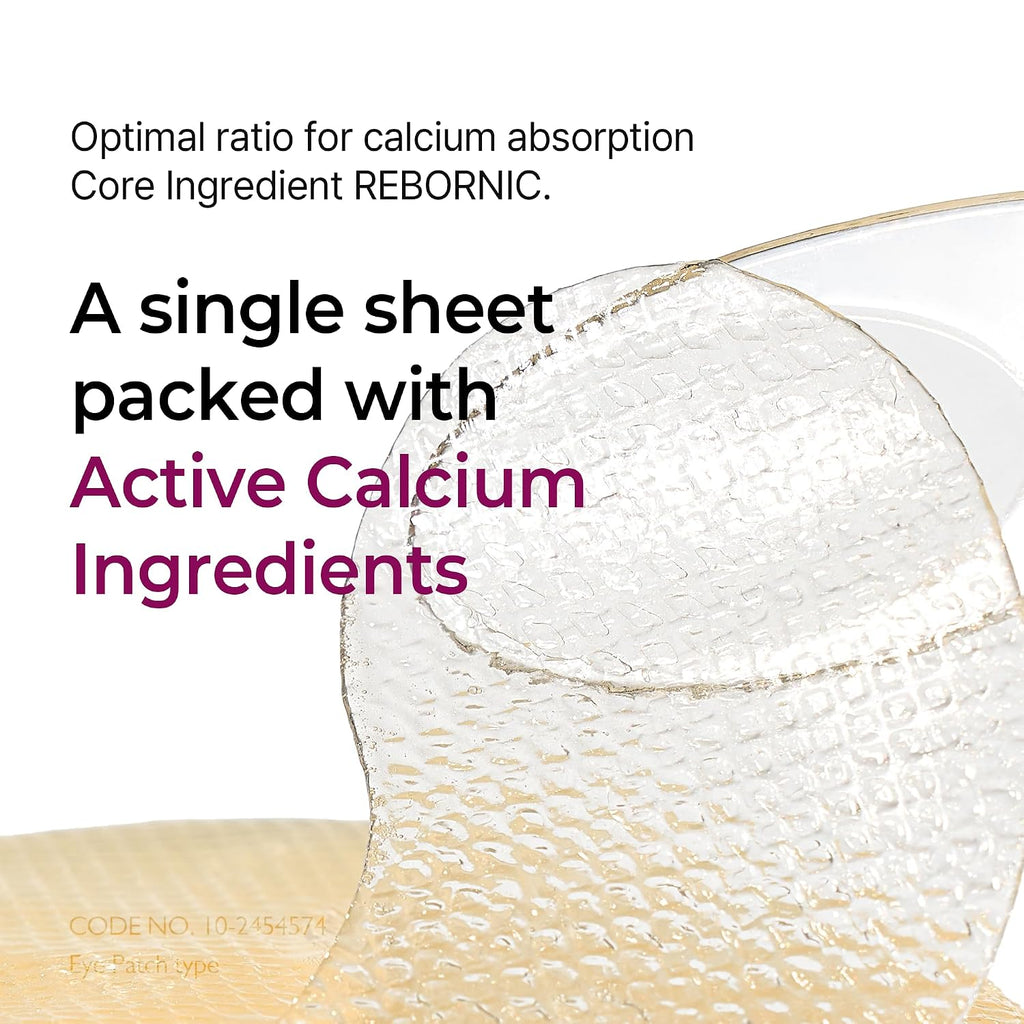 Dr.Melaxin Calcium Volume Under Eye Patches For Puffy Eyes & Dark Circles, Hydrogel Eye Mask For Wrinkles, Fine Lines & Sagging Skin, Firming Collagen Eye Patch, Korean Skin Care (60 Count)
