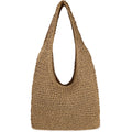 Women Large Straw Beach Bag Handmade Woven Shoulder Bags Hobo Tote Handbag Purse for Summer