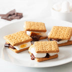 Nostalgia Tabletop Indoor Electric S'Mores Maker - Smores Kit With Marshmallow Roasting Sticks And 4 Trays For Graham Crackers, Chocolate, And Marshmallows - Movie Night Supplies - Brown