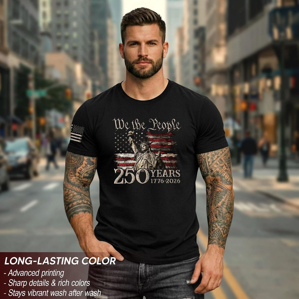 American 250Th Anniversary Shirts, Mens Patriotic Shirts | Celebrate 250 Years Of History With These Patriotic Shirts, Featuring Vintage Designs And Soft, Comfortable Fabric.
