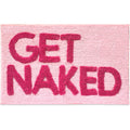 Get Naked Bath Mat Pink - Hot Pink Bathroom Rug, 31" X 20"