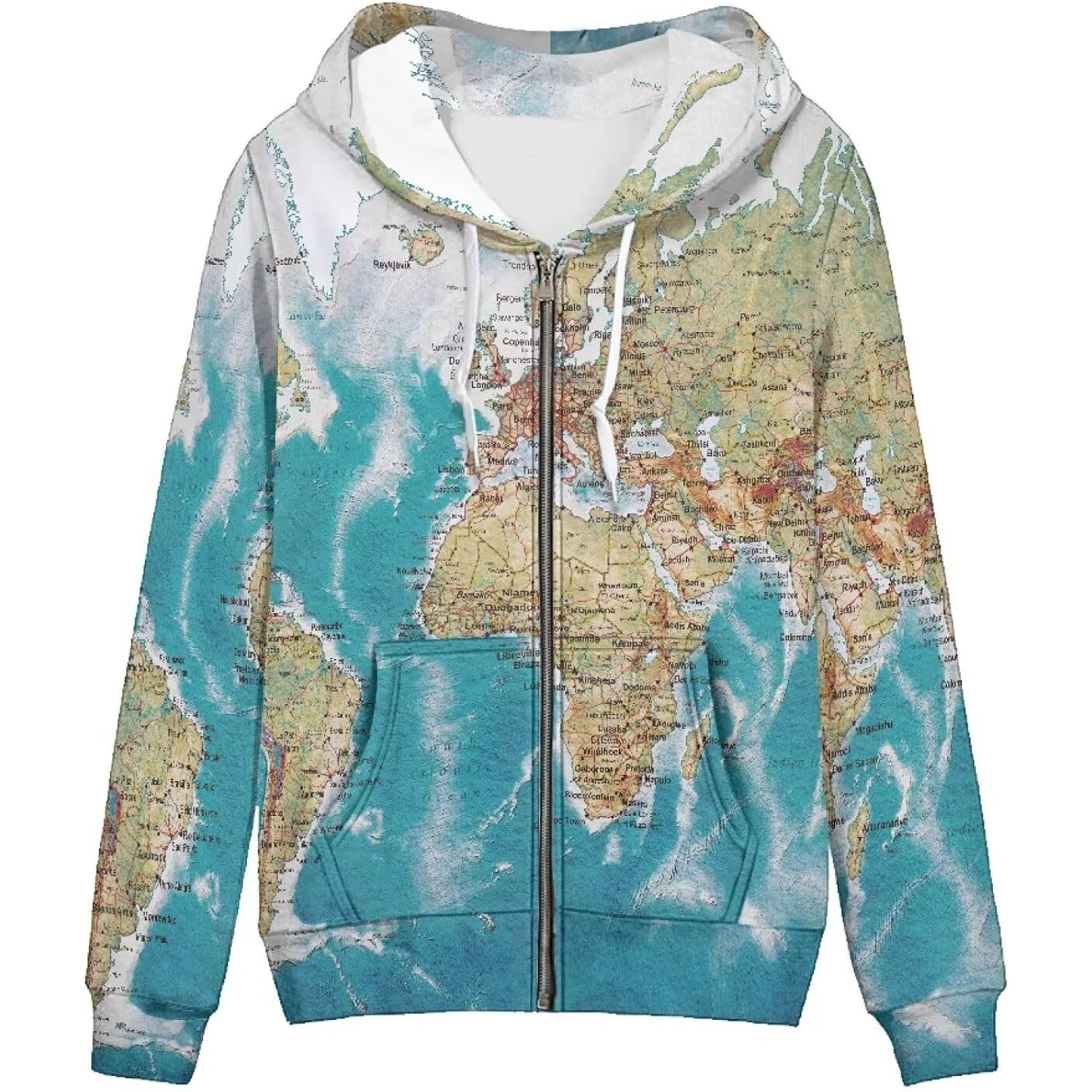 Showudesigns Xs-5Xl Zip Up Hoodie For Women Sweatshirt Pullover