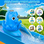 Water Table Pump, Magnetic No-Drill Rechargeable Battery Powered Continuous Flow Water Pump, Fits Water Tables & Step 2, Cordless Pump Toys, Outdoor Water Play Accessories For Kids & Toddlers, Blue