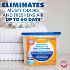 Arm & Hammer Fragrance Free Refillable Moisture Absorber And Odor Eliminator 14 Oz. Tub