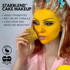 Mehron Makeup StarBlend Cake Makeup | Wet/Dry Pressed Powder | Powder Foundation | Red Face Paint & Body Paint 2 oz (56g)