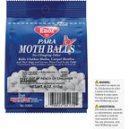 Enoz Para Moth Balls For Closets And More - Kills Clothes Moths And Carpet Beetles - For Indoor Use - No Clinging Odor - 4 Oz (Pack Of 6)