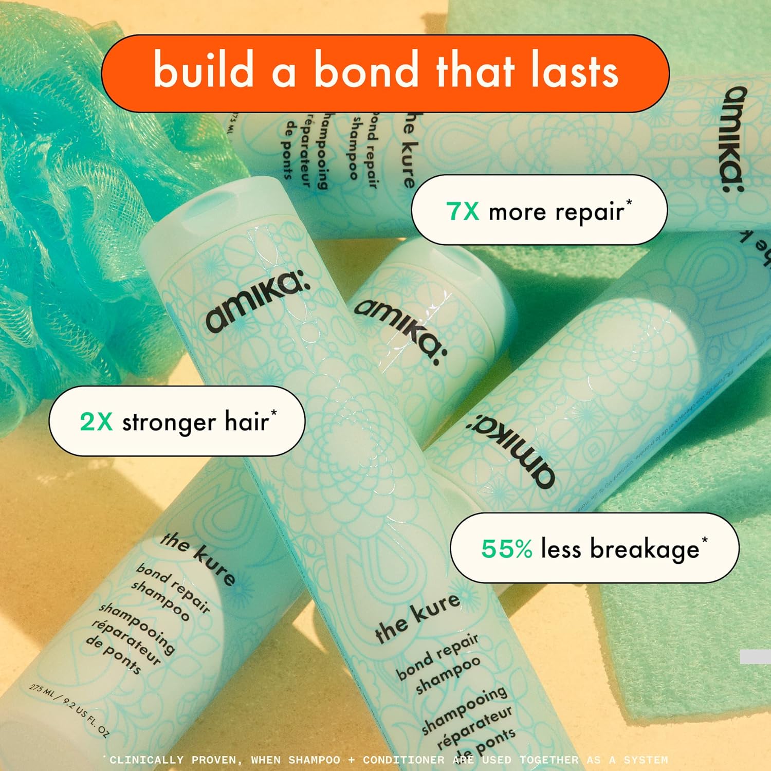 amika the kure strength repair shampoo