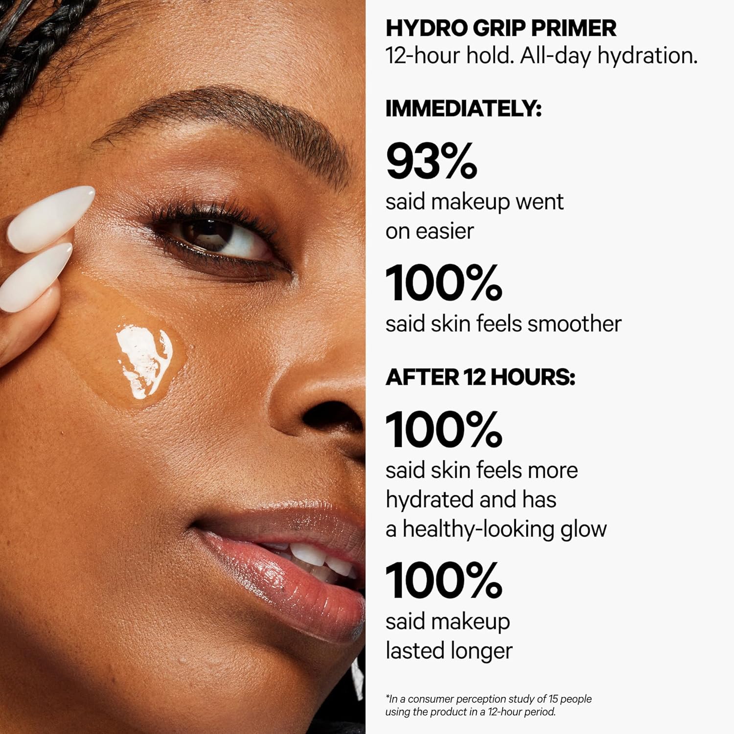 Milk Makeup Hydro Grip Primer with Hyaluronic Acid + Niacinamide – Hydrating Face Primer Grips Makeup for Up to 12 Hours – Silicone-Free, Lightweight Gel with Dewy Finish