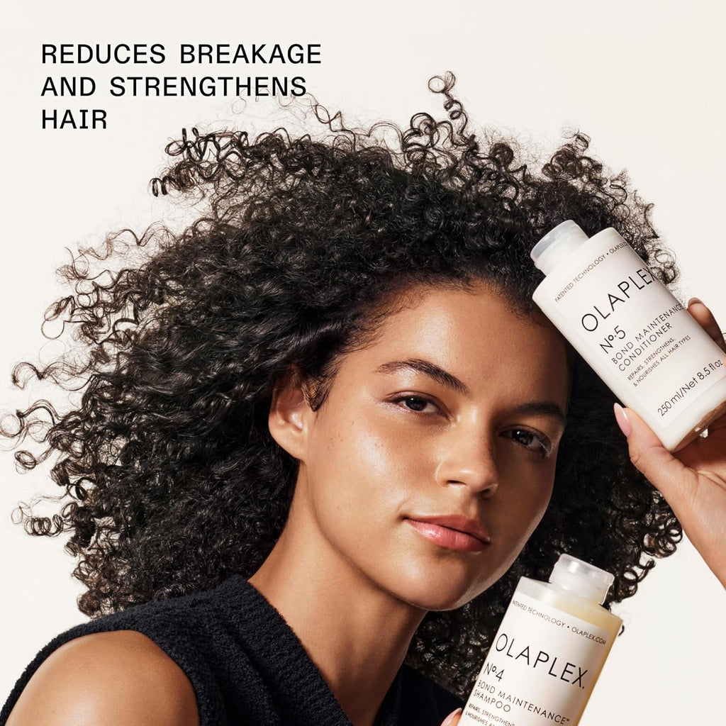 Olaplex Nº.5 Bond Maintenance™ Hair Strengthening Conditioner: Repairs Damage & Defend Against Future Breakage | Reduce Frizz | For Coily, Curly, Straight, and Wavy, 250 mL / 8.5 Fl. Oz.