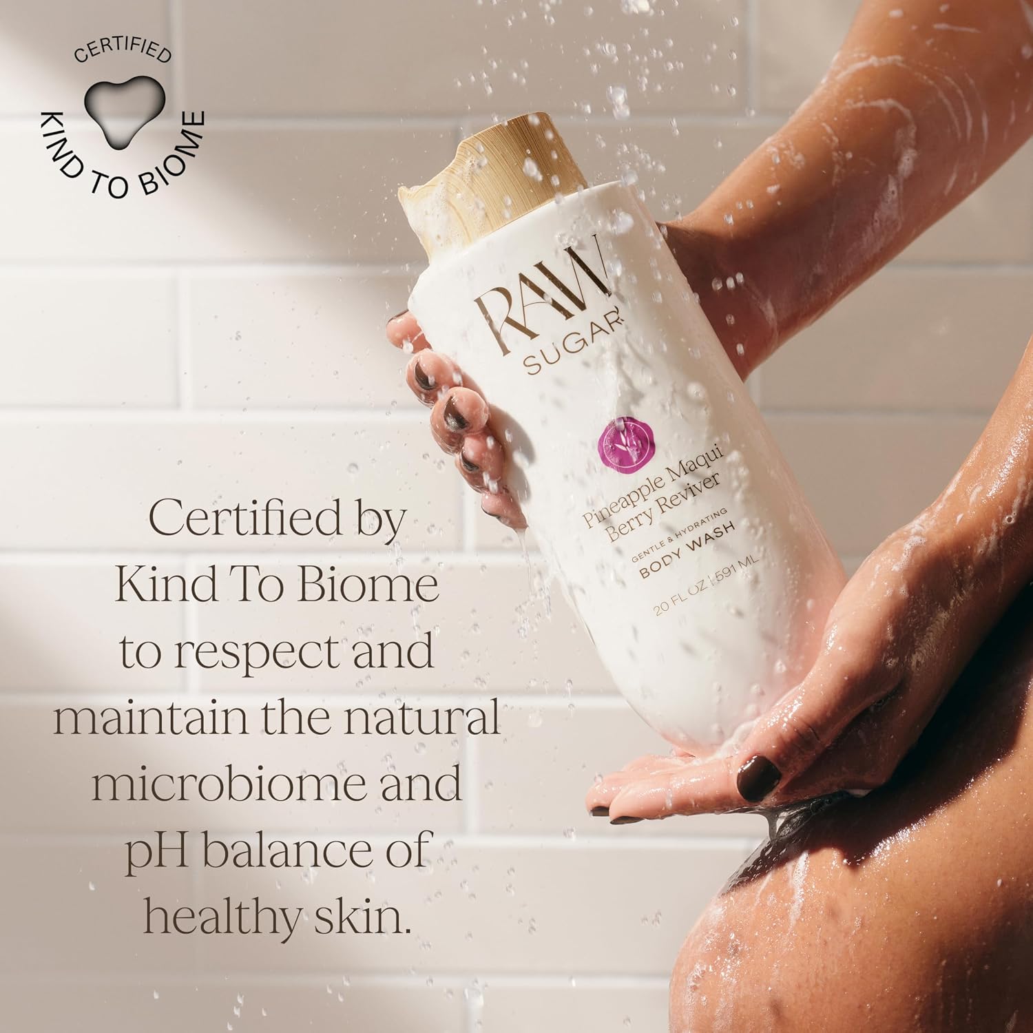 Raw Sugar Body Wash, 20 Fl Oz, Caramel Vanilla Delight