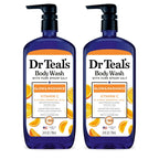 Dr Teal'S Body Wash With Pure Epsom Salt, Glow & Radiance With Vitamin C & Citrus Essential Oils, 24Oz (Pack Of 2)