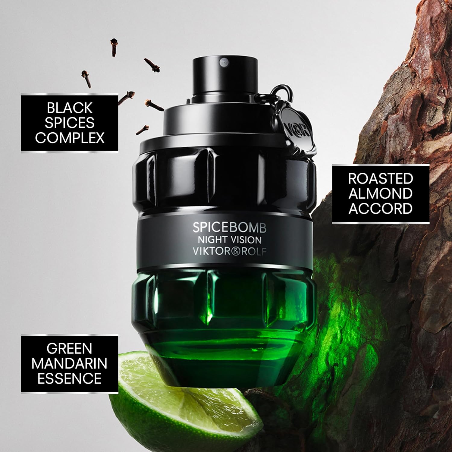 Viktor&Rolf - Spicebomb Men's Cologne Travel Size Set ($50 Value) - Spicebomb Eau de Toilette & Nightvision Eau de Toilette - 0.2 Fl Oz Each Mini Size