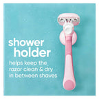 Gillette Venus ComfortGlide Razor for Women, White Tea Scented Gel Bars, Includes 1 Reusable Razor Handle + 2 3-Bladed Razor Refills, Women's Razor with Built-in Shave Gel Bars