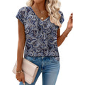 Womens Tops Short Sleeve V Neck Shirts Summer Dressy Casual Business Clothes Work Blouses Fashion Clothing Outfits
