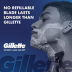 GilletteLabs Men's Shaving Razor with Exfoliating Bar, 1 Handle, 4 Blade Refills, Magnetic Stand