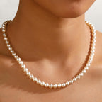 Ritach Mothers Day Gifts for Mom Daughter Wife - Real Gold Plated Pearl Necklaces for Women Dainty Round Drop Pearl Necklace Layered Gold Necklace for Women Teen Girl Bridesmaid Wedding Birthday Gifts