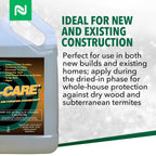 Bora-Care Termiticide Insecticide And Fungicide Concentrate, Wood Treatment For Termite And Beetle Prevention, 1 Gallon
