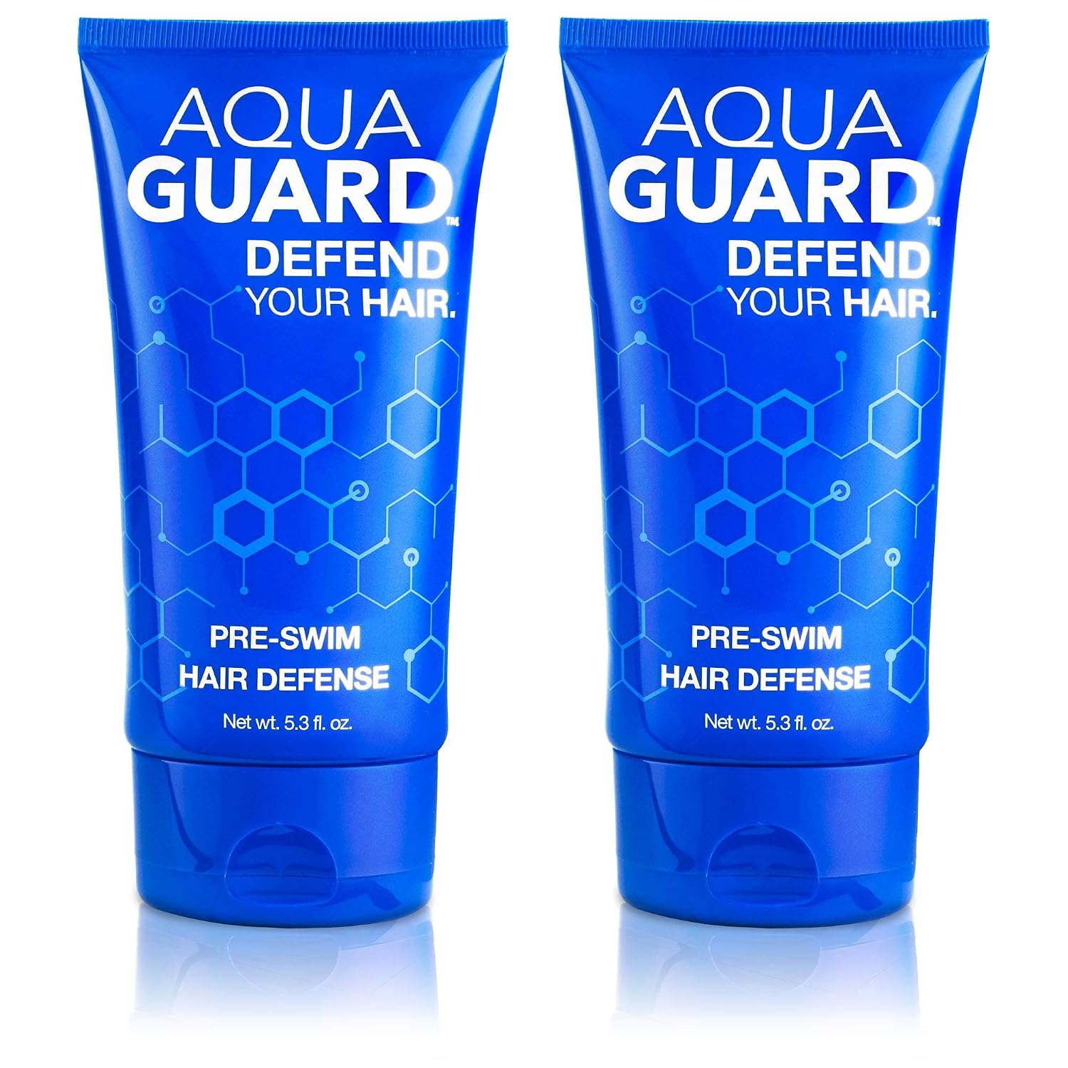 Aqua Guard Pre-Swim Hair Defense | Soft, Tangle-Free Hair After Every Swim | Prevents Chlorine Damage | Made In California | Color Safe, Leaves Hair Smelling Great | 5.3 Oz (2 Pack)