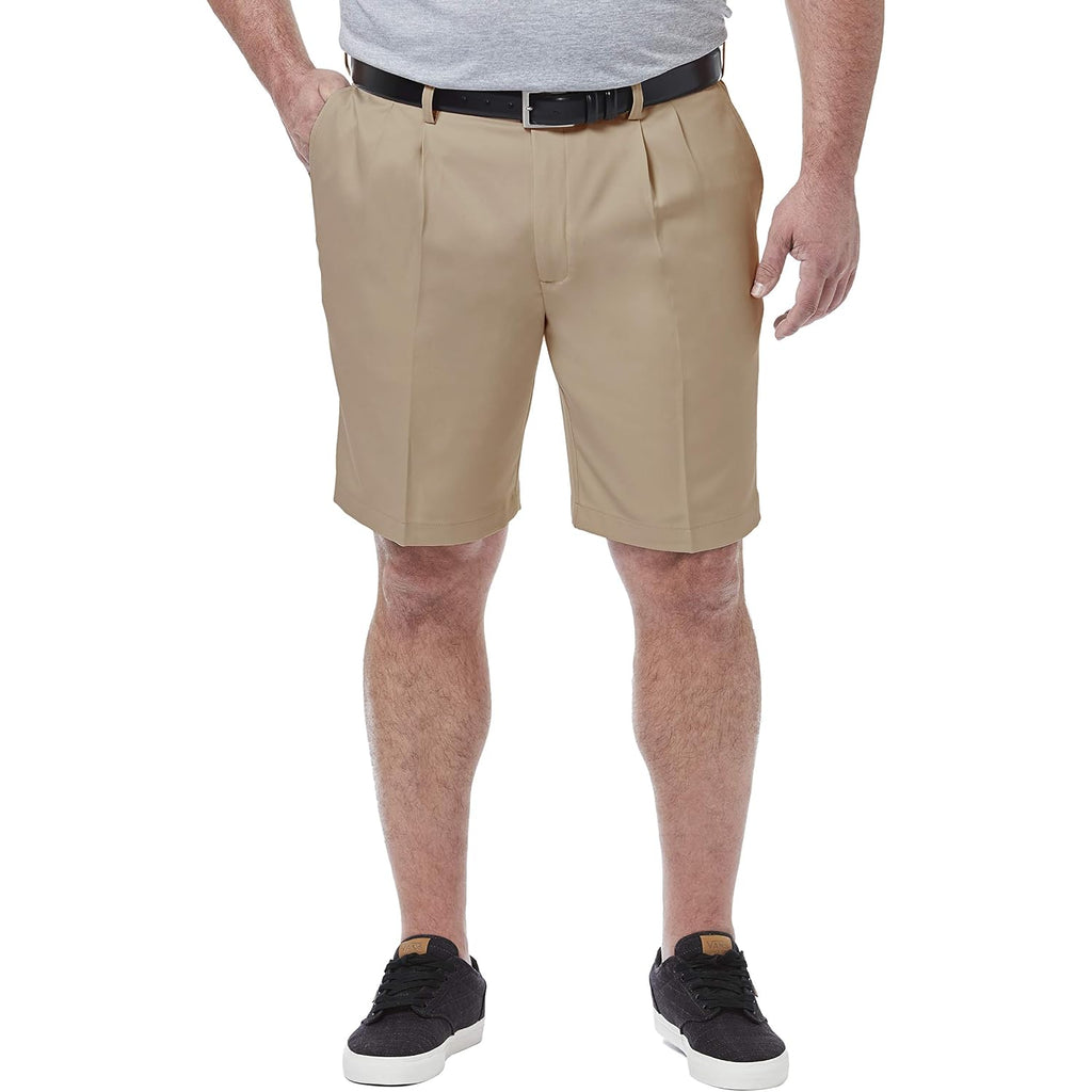 Haggar Men'S Cool 18 Classic Fit Expandable Waist Short Reg. And Big & Tall Sizes