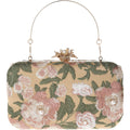 Womens Vintage Floral Embroidery Clutch Evening Handbag Shoulder Bags Purse For Wedding Party Prom