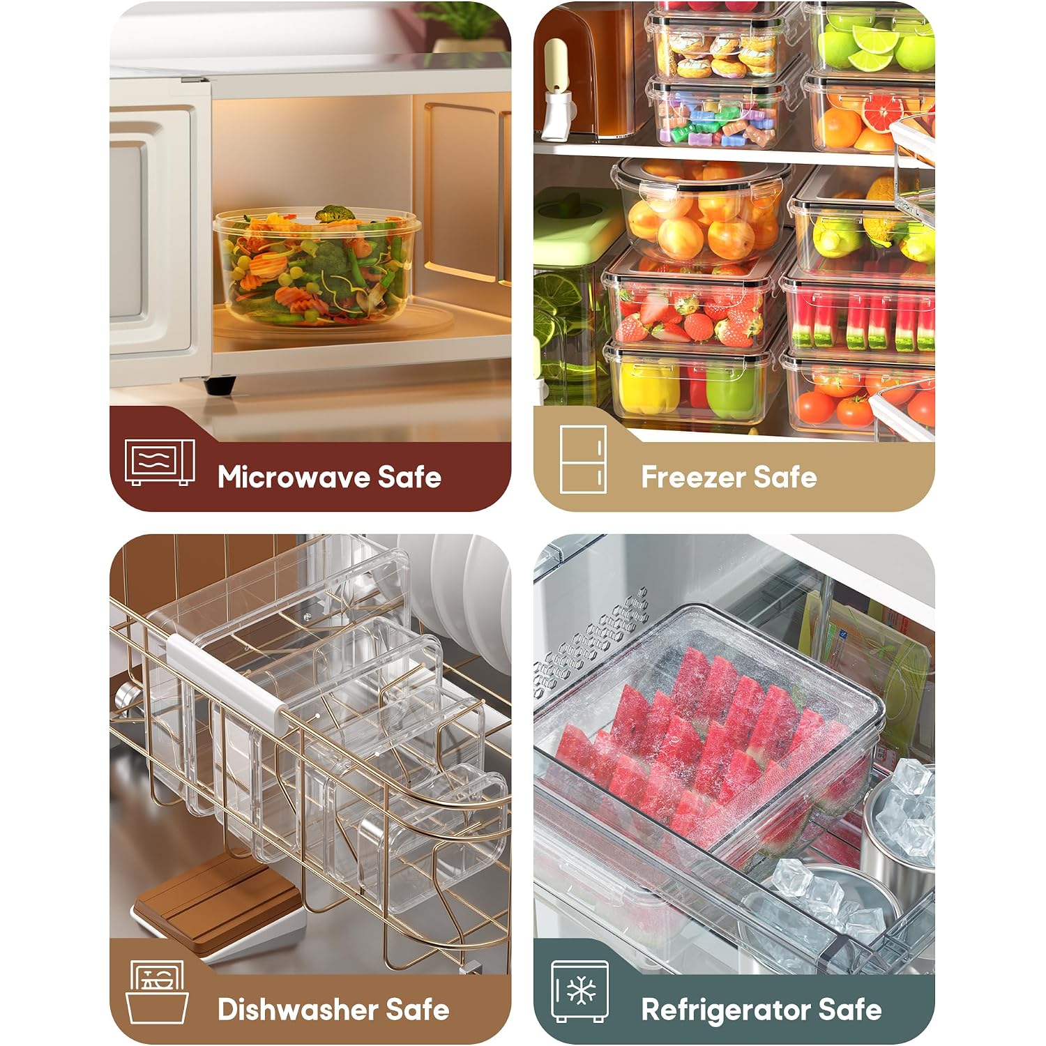 60 Pcs Food Storage Containers With Lids Airtight, (30 Lids & 30 Containers) Leak Proof Containers Set For Kitchen, Meal Prep, Bpa-Free, Pvc-Free Plastic, Microwave/Dishwasher Safe, Extra Labels & Pen