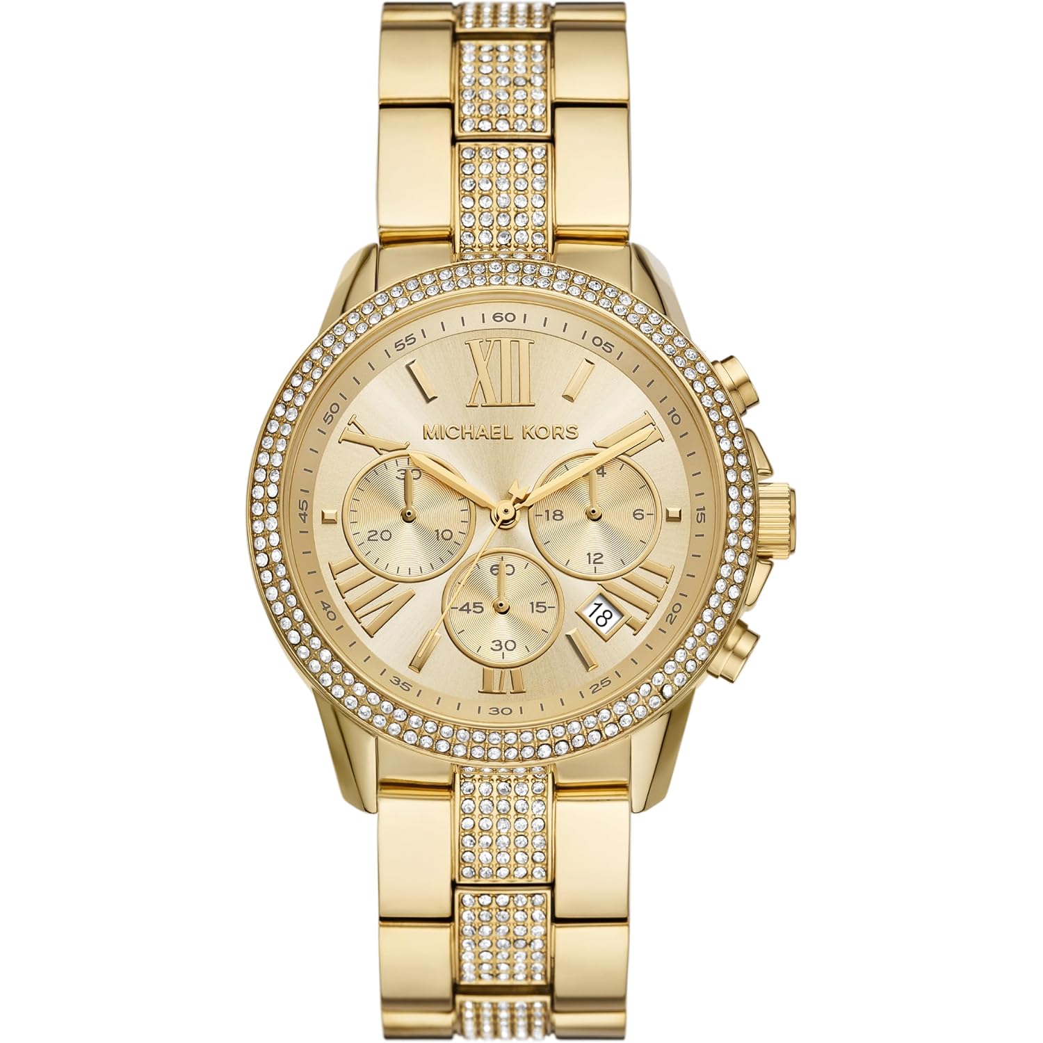 Michael Kors Brynn Women'S Watch, Stainless Steel And Pavé Crystal Watch For Women