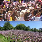 12 Pcs 12X18 Inch American Flags For Outside, 250Th Anniversary Usa Stick Flag With Handheld And Grounded Multi-Purpose Flagpole, Memorial Day, 4Th Of July Decorations, Patriotic Decorations