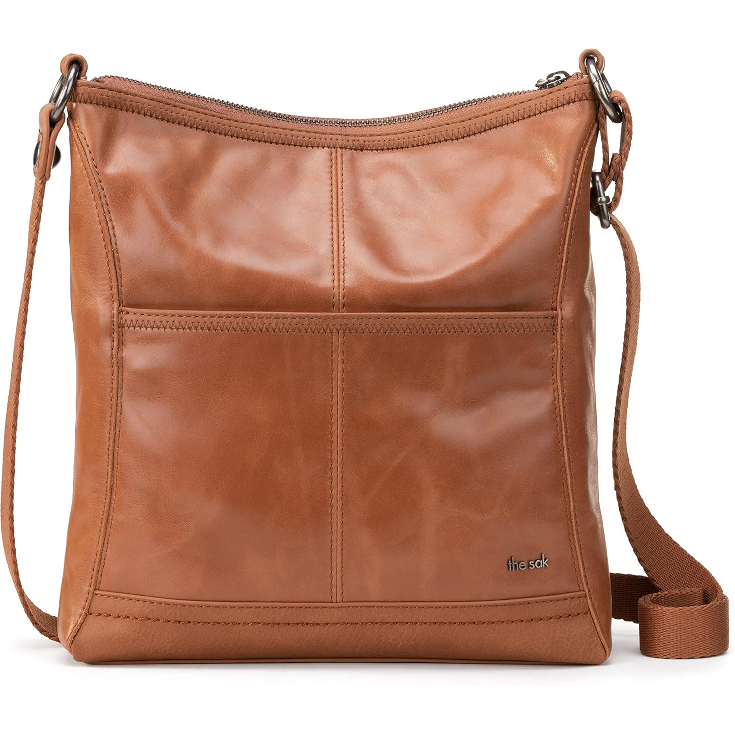 The Sak iris Leather Crossbody Purse - Women's Handbag for Everyday & Travel - Cross Body Bag With Zipper Closure